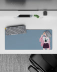 Compact 28x12 mouse pad highlights Himiko Toga's charm with a cute yet dangerous aesthetic for fans