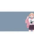 Himiko Toga mouse pad 40x20 featuring casual street style with a mischievous smirk for playful anime aesthetics