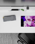 14x10 inches mouse pad with Kira's Stand, showcasing its eerie calm and mysterious purple aura.