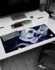 Workspace-ready 36x16 inch desk pad with Shinobu Kocho's captivating art, ideal for anime lovers