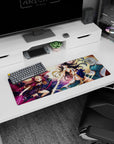 Small but impactful 32x12 mouse pad showcases Ishtar Ereshkigal's divine clash with striking goddess artistry
