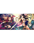 Ishtar Ereshkigal mouse pad 36x16 with powerful stances for immersive anime-inspired decor and setups