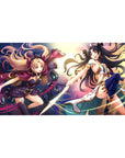 Ishtar Ereshkigal mouse pad 40x20 featuring divine battle for bold Fate/Grand Order style
