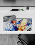 28x12 inches mouse pad with Todoroki, showcasing the power of fire and ice in an action-packed, vibrant design.
