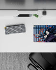 14x10 inches mouse pad featuring Nezuko Kamado in peaceful slumber, creating a serene and calming atmosphere for your workspace.