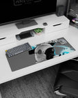 32x12 inches Naruto Kakashi Hatake mouse pad, mid-turn with mask and sharp eye, sparks around his hand.