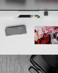 Small-sized 14x10 mouse pad with Zero Two mecha design adds bold Darling in the Franxx energy to any desk