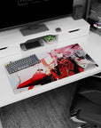 Loyalty and power design on 32x16 mouse pad brings Darling in the Franxx's iconic partnership to life