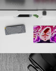 14x10 inches mouse pad featuring Goku Black in Super Saiyan Rosé, ideal for fans of Dragon Ball and the ultimate villain’s powerful design.