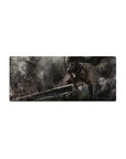 28x12 inch mouse pad featuring Guts in his iconic Berserker Armor ready to strike with the Dragonslayer