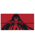 Akame Silhouette Strike Mouse Pad 32x16 featuring bold contrasts for gaming or workspace energy with anime edge
