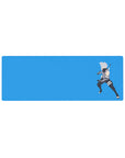 32x12 inches anime mouse pad with minimalist Kakashi Hatake design, kunai ready on a clean backdrop.