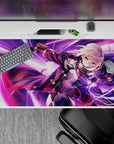 40x20 inches desk pad with Saber Alter (Mysterious Heroine X Alter) from Fate/Grand Order, capturing her raw power and dynamic pose.