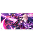 Mouse pad featuring Saber Alter (Mysterious Heroine X Alter) from Fate/Grand Order, 32x16 inches, with electrifying strikes and a dynamic pose.