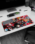 Anime mouse pad 32x16 inches featuring Persona 5 Royal's Phantom Thieves squad led by Joker in vibrant action.