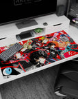 Anime mouse pad 40x20 inches featuring Persona 5 Royal's Phantom Thieves with Joker, Ann, Ryuji, Makoto, and Futaba.