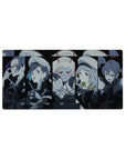 Anime mouse pad 32x16 inches featuring the Parasite team from Darling in the Franxx with Zero Two and Hiro in vibrant detail.