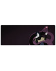 32x12 inches anime mouse pad with Orochimaru and a looming serpent in a sleek minimalist shadow style.