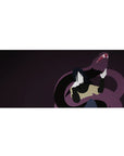 36x16 inches anime desk pad with Orochimaru and a giant serpent, sleek minimalist shadows design.