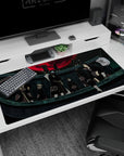 Itachi Uchiha and the Akatsuki under a giant red moon, anime desk pad 40x20 inches.