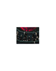 Naruto Shippuden Akatsuki group classic anime mouse pad, red clouds and crimson moon, 14x10 inches.