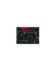 Naruto Shippuden Akatsuki group classic anime mouse pad, red clouds and crimson moon, 14x10 inches.