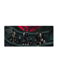 Akatsuki group anime mouse pad 28x12 inches with red cloud cloaks and giant crimson moon.