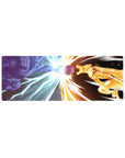 Naruto Shippuden clash anime mouse pad 32x12 inches with Susanoo vs Kurama Mode energy sphere.