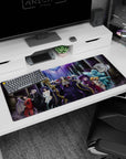 Elite guardians artwork on 36x16 mouse pad captures Overlord's dark fantasy grandeur in vivid detail
