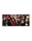 Anime mouse pad 28x12 inches featuring Pleiades combat maids from Overlord, showcasing a mix of elegance and fierce style.