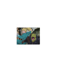 Classic anime mouse pad 14x10 inches with alley chase scene, teal jumpsuit runner and reptile fighter.