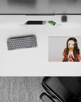 14x10 inches mouse pad with Nezuko Kamado, capturing her serene beauty and strength, perfect for a calm and charming workspace.