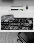 32x12 inches mouse pad with intricate, terrifying creatures from Berserk, ideal for fans seeking dark and intense energy on their desk.