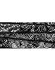 Berserk desk pad featuring terrifying creatures and monstrous details, 36x16 inches, perfect for fans of dark, detailed artwork and intense, chaotic designs.