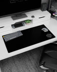 Anime mouse pad 32x16 inches showing a corner alchemy transmutation circle with runes on a dark field.