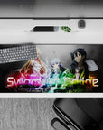Sword Art Online desk pad 36x16 inches featuring vibrant colors and iconic characters, perfect for anime fans.