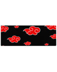 Akatsuki red cloud pattern anime mouse pad, extended desk mat 32x12 inches.