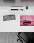 Small-sized 14x10 desk mat with sleek car design adds dreamy and tranquil energy to any desk or workspace
