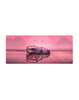 Streamlined Blush Horizon Drive desk mat 28x12 featuring tranquil sunset for bold workspace flair