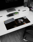 28x12 inches Naruto mouse pad showing Obito Uchiha facing Kakashi Hatake in ANBU fox mask.