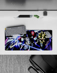 28x12 inches mouse pad with Ainz Ooal Gown from Overlord, exuding immense magic and dark energy in a powerful, anime-inspired design.