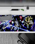 36x16 inches desk pad with Ainz Ooal Gown from Overlord, exuding powerful magic and dark fantasy energy in an electrifying design.