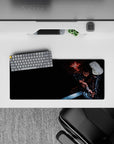 28x12 inches mouse pad with Guts and Puck, capturing the fierce energy of the Black Swordsman and his companion, perfect for creating an intense atmosphere.