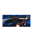 Streamlined Akame Murasame Strike Mouse Pad 28x12 featuring blade motion for bold workspace energy