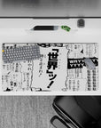 Bold 32x16 desk mat combines JoJo's quotes with sleek design for impactful and stylish visuals