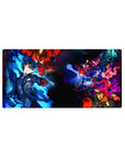 Anime mouse pad 32x16 inches featuring Persona 5 Royal's Joker, Arsène, and Phantom Thieves in a dynamic battle scene.