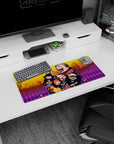 Fun Halloween chaos on 28x12 Jujutsu Kaisen mouse pad perfect for seasonal anime-inspired desks