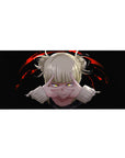 My Hero Academia desk pad, 36x16 inches, with Himiko Toga’s chaotic energy and blood-red background.