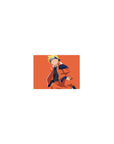 Classic anime mouse pad 14x10 inches with minimal line art ninja pose and clean modern layout.