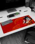 Workspace-ready 36x16 inch desk pad with nostalgic Kid Goku charm, perfect for Dragon Ball setups